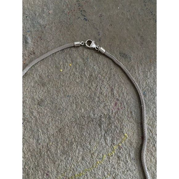 925 Collar Necklace Sterling Silver NG Rope Style Stamped - Picture 7 of 11